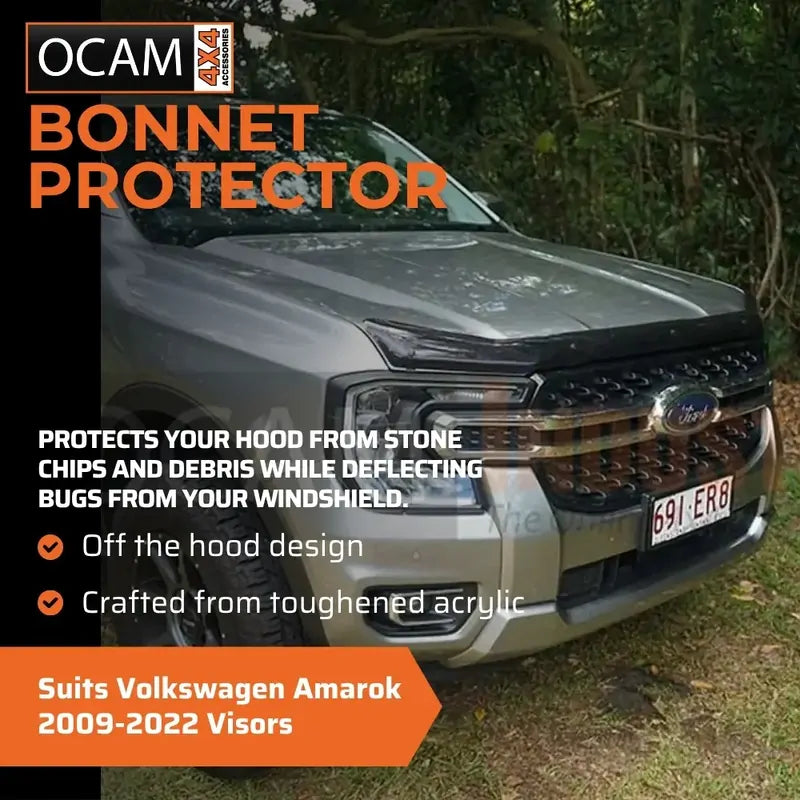 Bonnet Protector, Weathershields for Volkswagen Amarok 05/2023+ Window Visors – additional photo