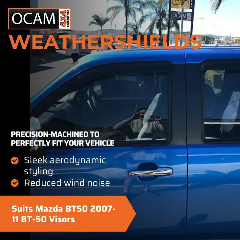 Bonnet Protector, Weathershields For Mazda BT50 2007-11 BT-50 Visors – additional photo