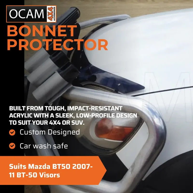 Bonnet Protector, Weathershields For Mazda BT50 2007-11 BT-50 Visors – additional photo