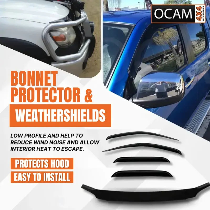 Bonnet Protector, Weathershields For Mazda BT50 2007-11 BT-50 Visors – additional photo