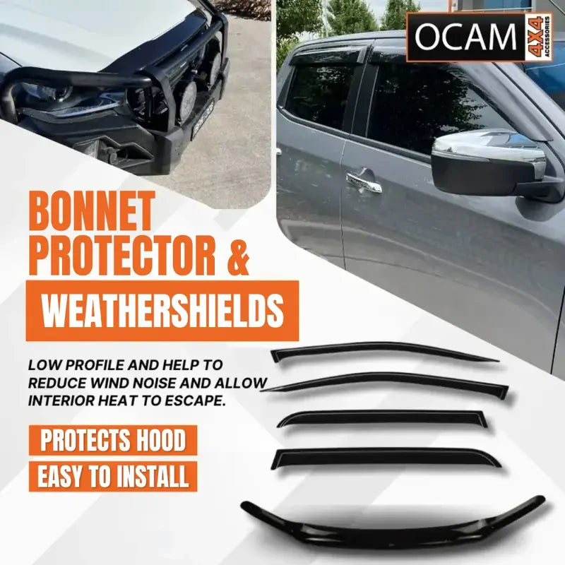 Bonnet Protector, Weathershields For Mazda BT50 09/2020+ BT-50 Visors – additional photo
