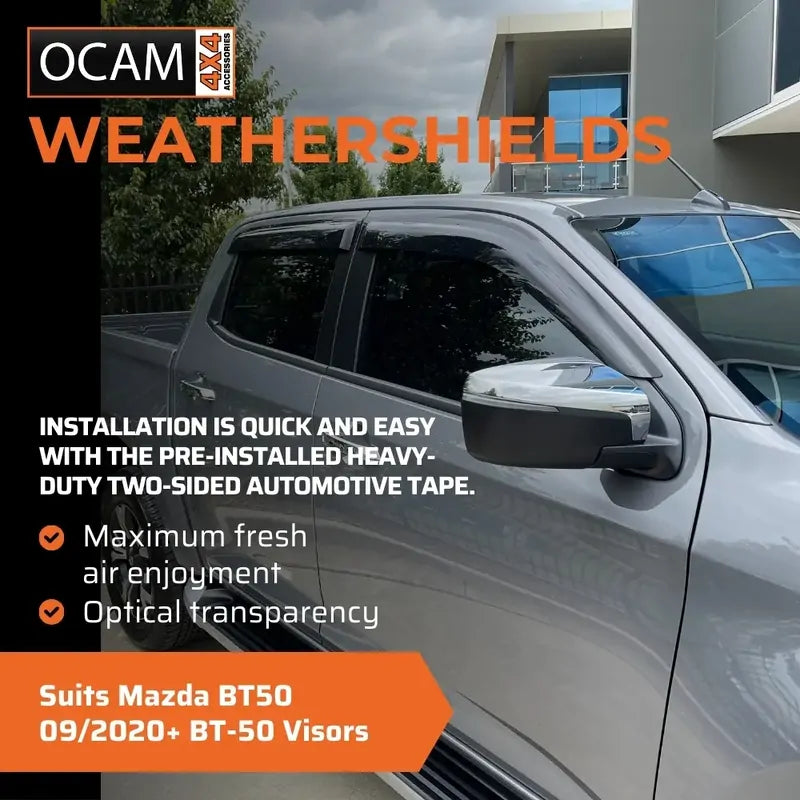 Bonnet Protector, Weathershields For Mazda BT50 09/2020+ BT-50 Visors – additional photo