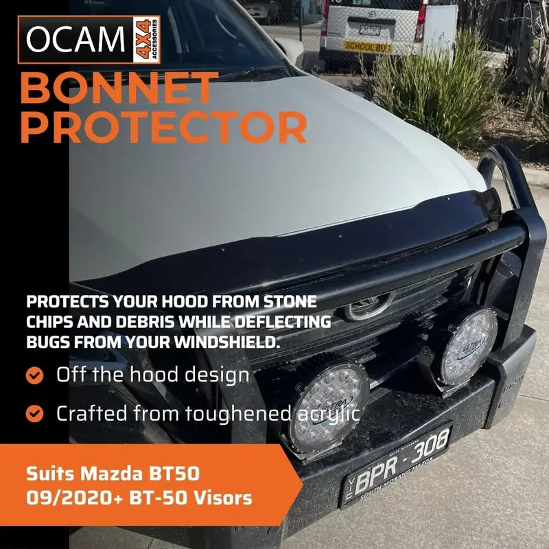 Bonnet Protector, Weathershields For Mazda BT50 09/2020+ BT-50 Visors – additional photo