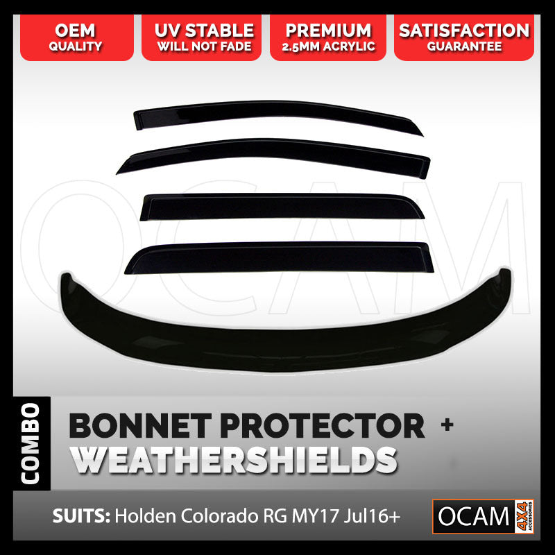 Bonnet Protector & Weathershields For Holden Colorado RG MY17 Jul16+ – additional photo