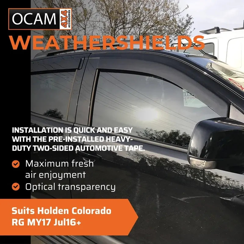 Bonnet Protector & Weathershields For Holden Colorado RG MY17 Jul16+ – additional photo