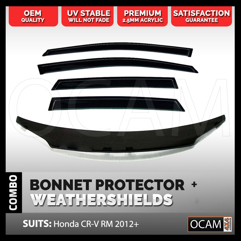 Bonnet Protector, Weathershields For Honda CR-V CRV RM 2012-Sept 17 Visors – additional photo