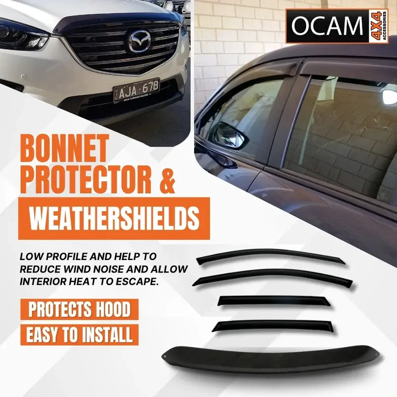 Bonnet Protector Weathershields For Mazda CX-5 KE 2012-16 Visors CX5 – additional photo