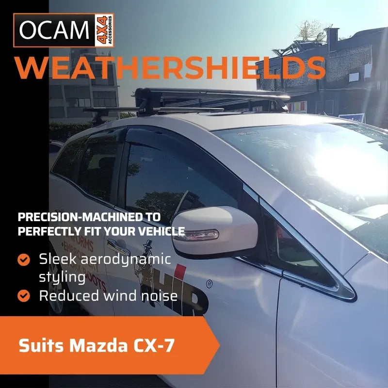 Bonnet Protector, Weathershields For Mazda CX-7 Visors Tinted CX7 Visors – additional photo