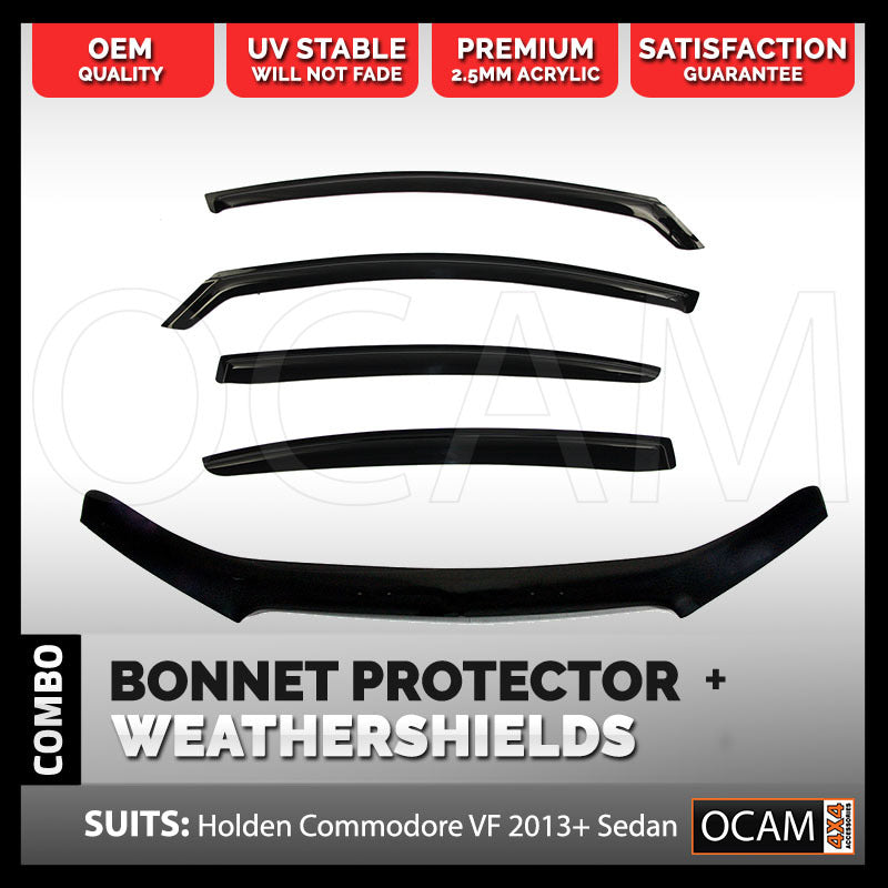 Bonnet Protector, Weathershields For Holden VF Commodore Sedan 2013-17 Visors – additional photo