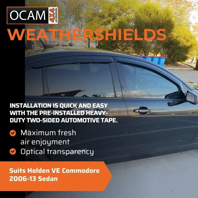 Bonnet Protector, Weathershields For Holden VE Commodore 2006-13 Sedan Tinted – additional photo