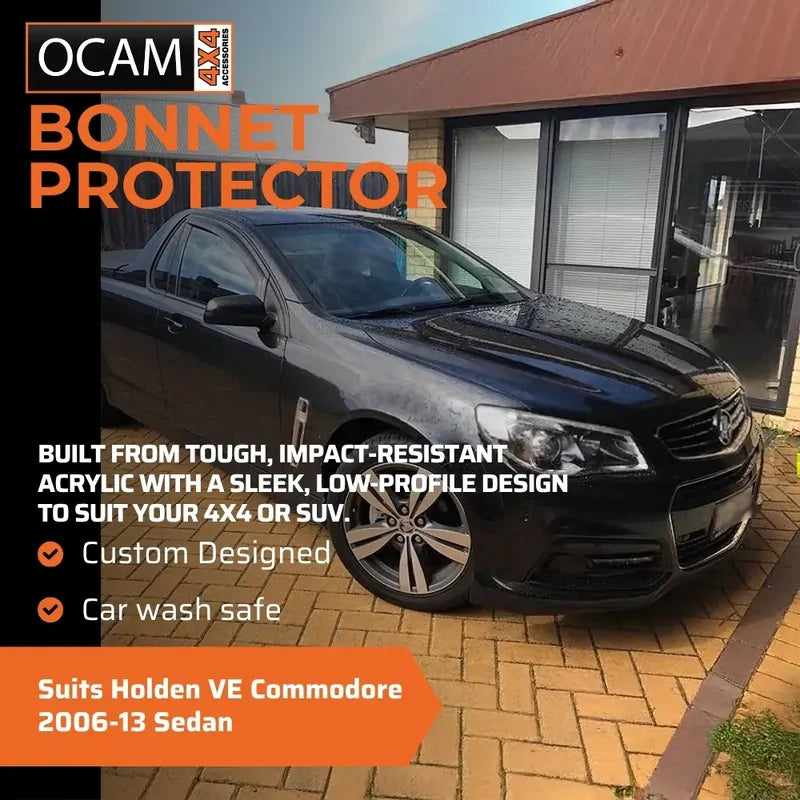 Bonnet Protector, Weathershields For Holden VE Commodore 2006-13 Sedan Tinted – additional photo