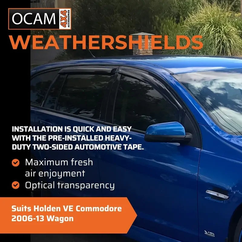 Bonnet Protector, Weathershields For Holden VE Commodore 2006-13 Wagon Tinted – additional photo