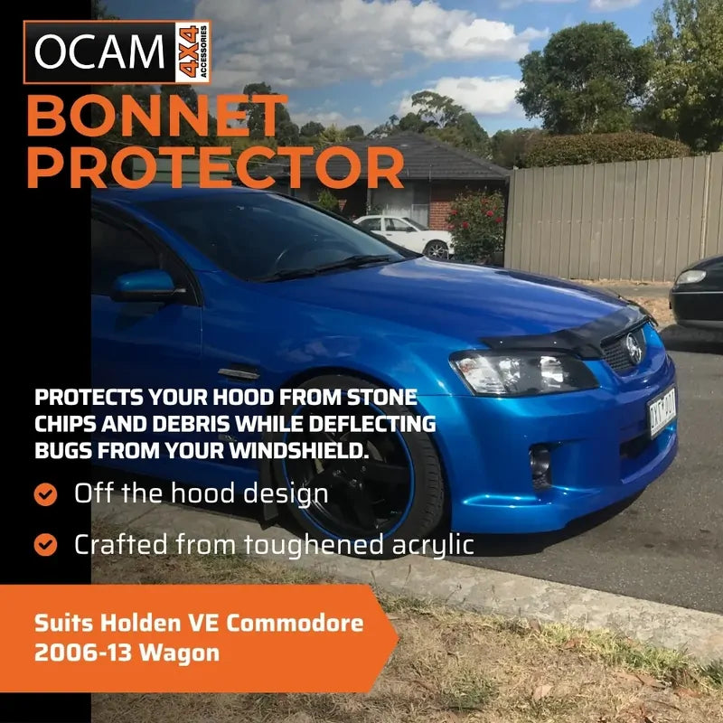 Bonnet Protector, Weathershields For Holden VE Commodore 2006-13 Wagon Tinted – additional photo