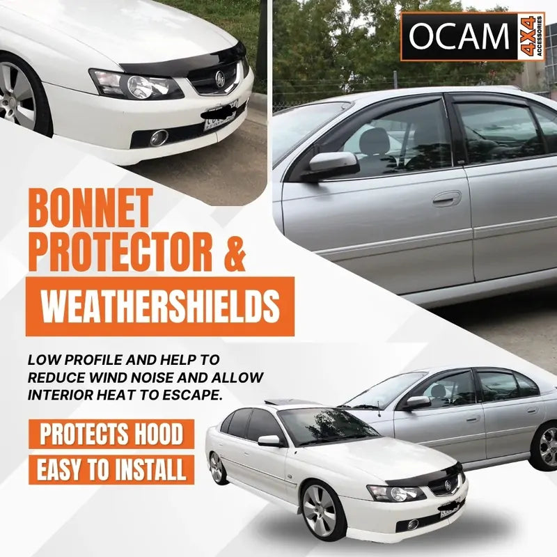 Bonnet Protector, Weathershields For Holdenn Commodore VY 2002-04 Tinted Guard – additional photo