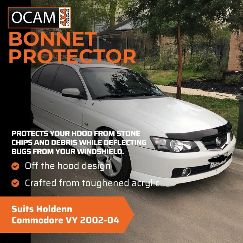 Bonnet Protector, Weathershields For Holdenn Commodore VY 2002-04 Tinted Guard – additional photo