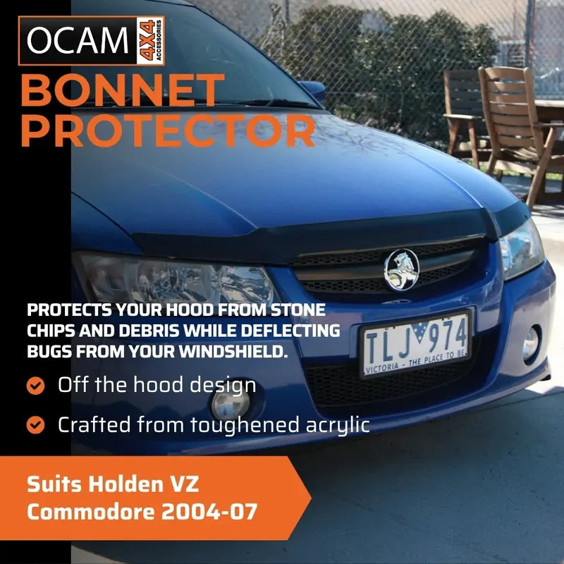 Bonnet Protector, Weathershields For Holden VZ Commodore 2004-07 Tinted Guard – additional photo