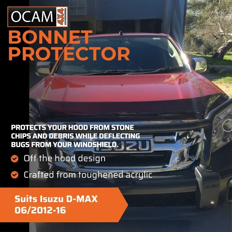 Bonnet Protector, Weathershields For Isuzu D-MAX 06/2012-16 DMAX Visors – additional photo