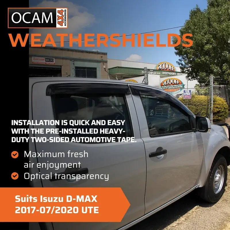 Bonnet Protector, Weathershields For Isuzu D-MAX 2017-07/2020 UTE DMAX Visors – additional photo