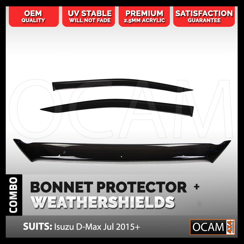 Bonnet Protector, Weathershields For Isuzu D-MAX 2017-07/2020 UTE DMAX Visors – additional photo