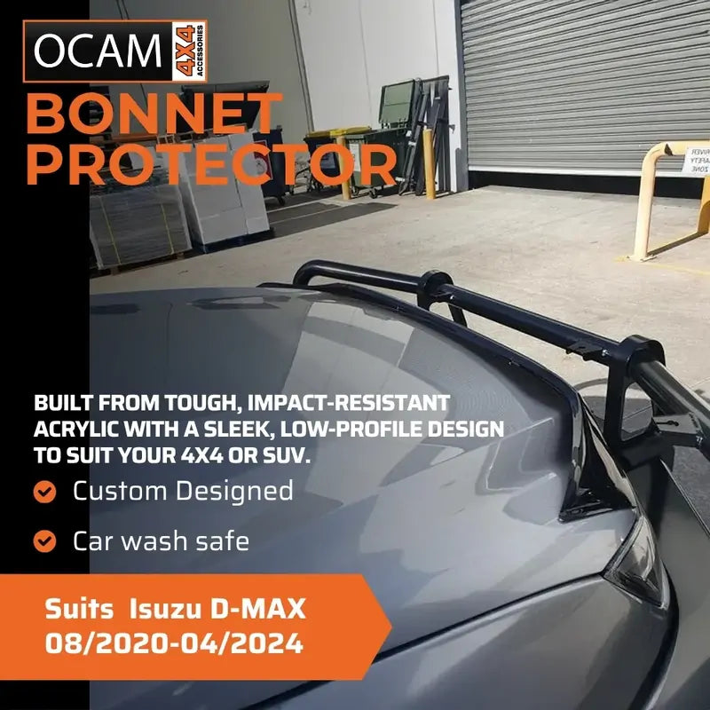 Bonnet Protector, Weathershields For Isuzu D-MAX 08/2020-04/2024 DMAX Visors – additional photo