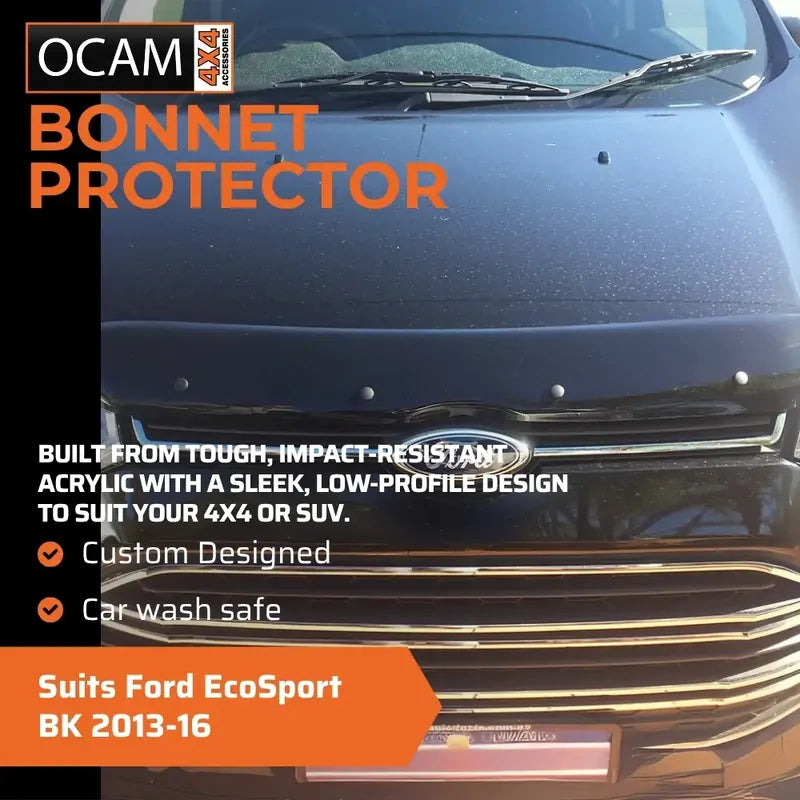 Bonnet Protector, Weathershields For Ford EcoSport BK 2013-16 Window Visors – additional photo