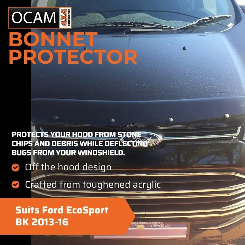 Bonnet Protector, Weathershields For Ford EcoSport BK 2013-16 Window Visors – additional photo