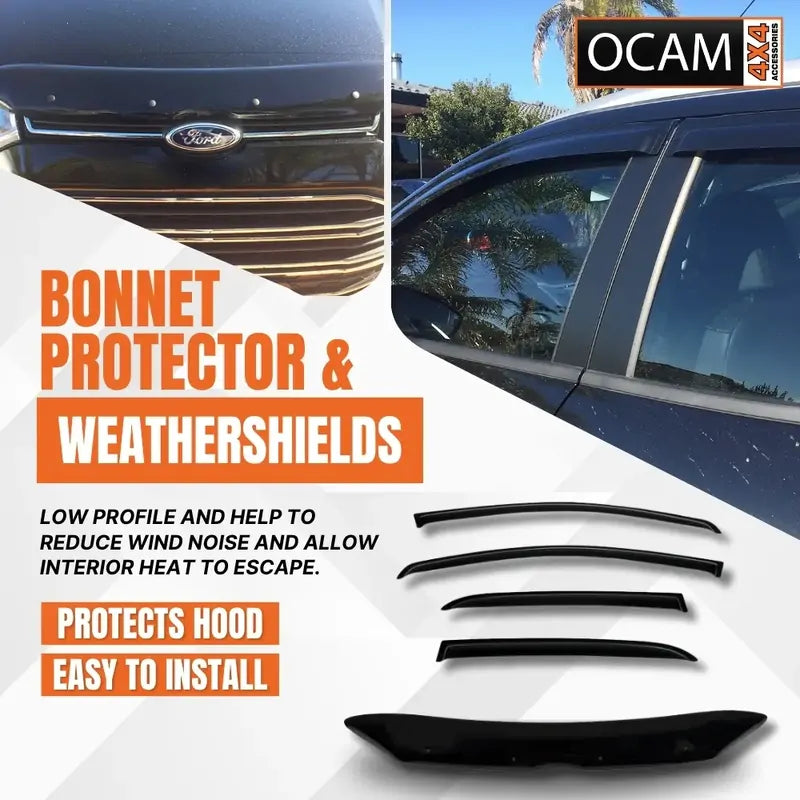 Bonnet Protector, Weathershields For Ford EcoSport BK 2013-16 Window Visors – additional photo