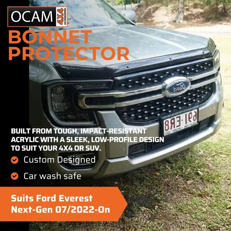 Bonnet Protector & Weathershields for Ford Everest Next-Gen 07/2022-On Visors – additional photo