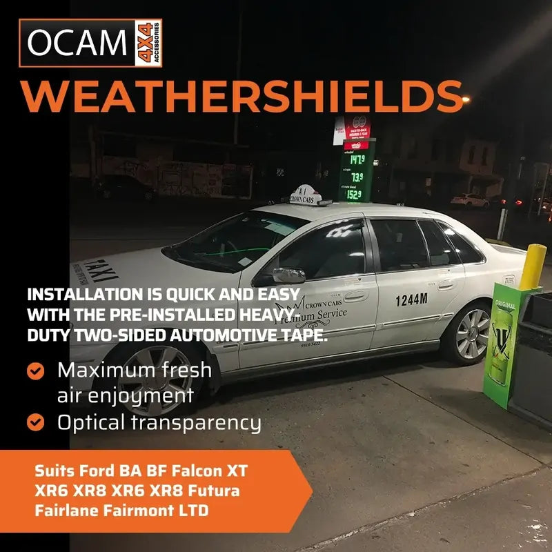 Bonnet Protector, Weathershields For Ford BA BF Falcon XT XR6 XR8 XR6 XR8 Futura Fairlane Fairmont LTD – additional photo