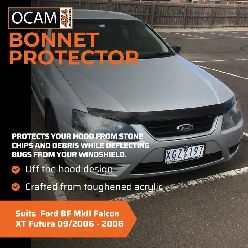 Bonnet Protector, Weathershields For Ford BF MkII Falcon XT Futura 09/2006 - 2008 – additional photo