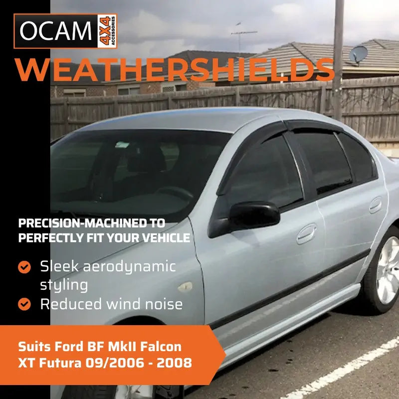Bonnet Protector, Weathershields For Ford BF MkII Falcon XT Futura 09/2006 - 2008 – additional photo
