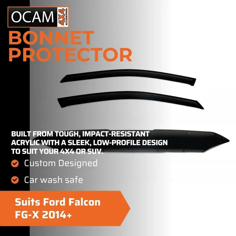 Bonnet Protector, Weathershields For Ford Falcon FG-X 2014-16 Ute FGX Visors – additional photo