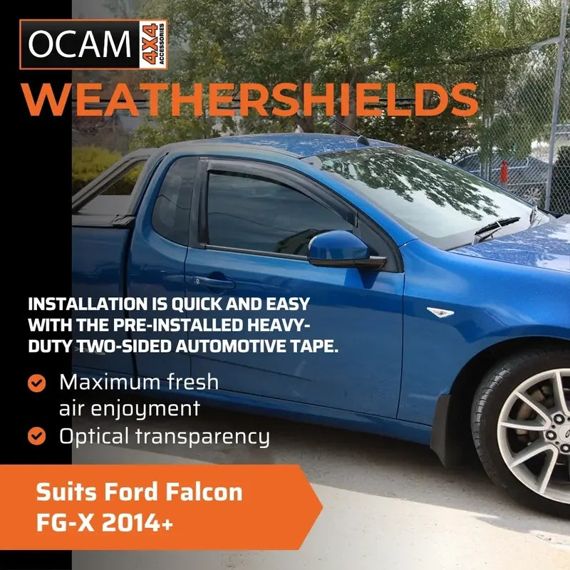 Bonnet Protector, Weathershields For Ford Falcon FG-X 2014-16 Ute FGX Visors – additional photo