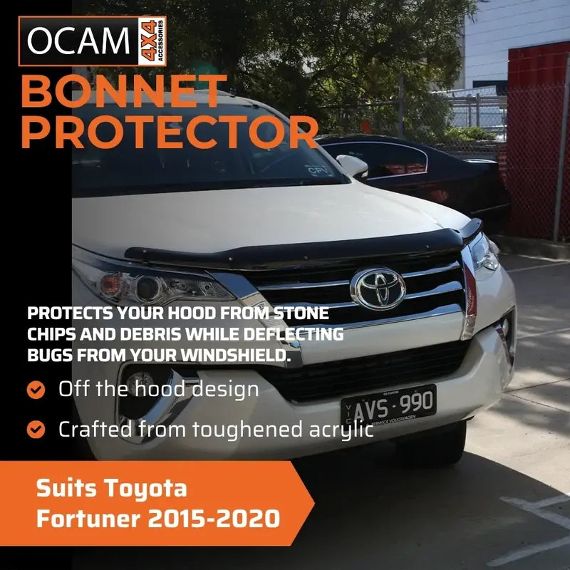 Bonnet Protector, Weathershields For Toyota Fortuner 2015-2020 Visors – additional photo