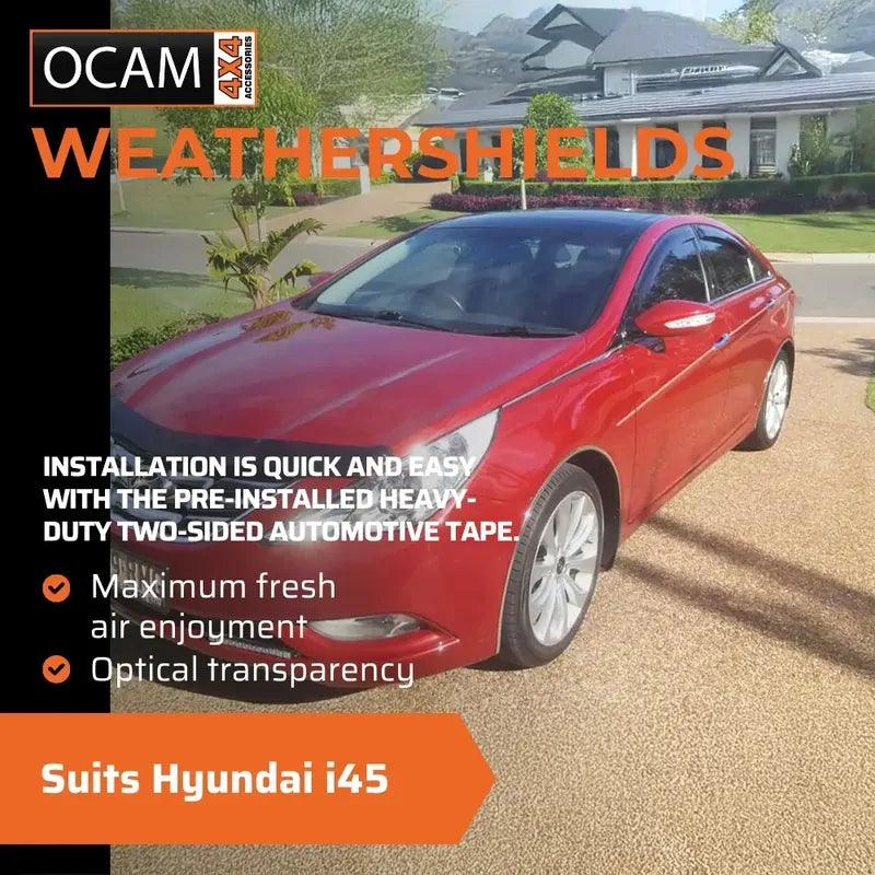Bonnet Protector, Weathershields For Hyundai i45 Door Window Visors – additional photo