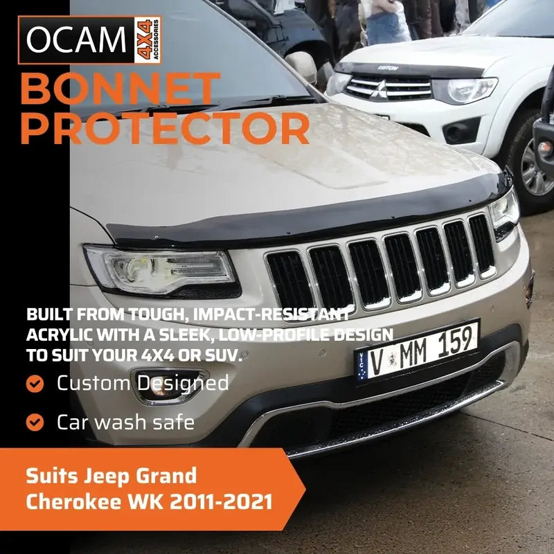Bonnet Protector, Weathershields For Jeep Grand Cherokee WK 2011-2021 Visors – additional photo