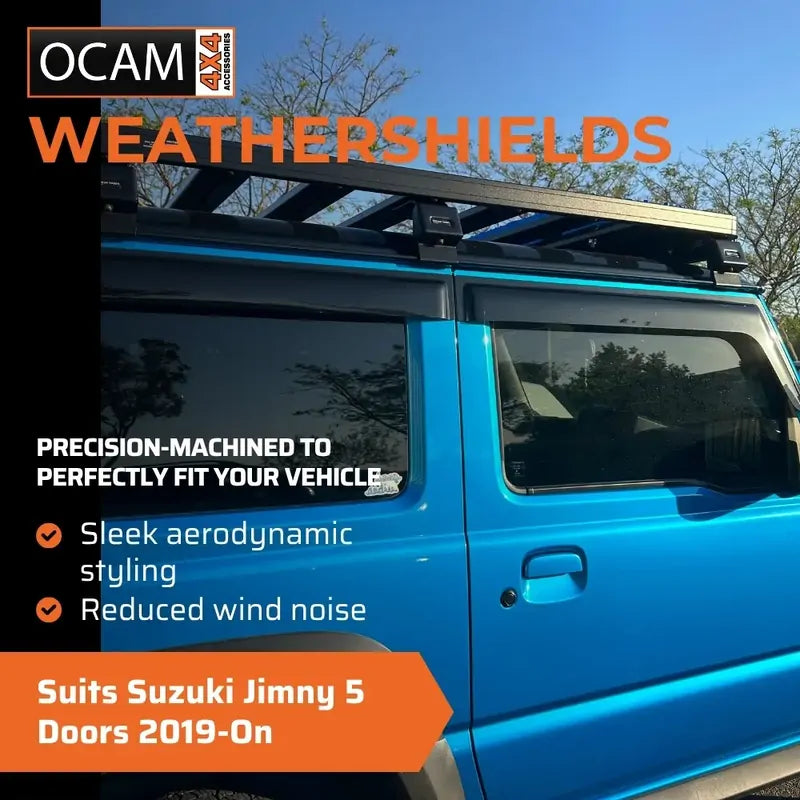 Premium Bonnet Protector, Weathershields For Suzuki Jimny 5 Doors 2019-On Window Visors – additional photo