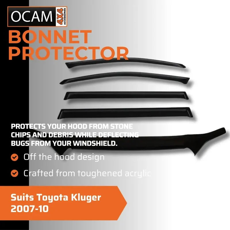 Bonnet Protector, Weathershields For Toyota Kluger 2007-10 Window Visors – additional photo