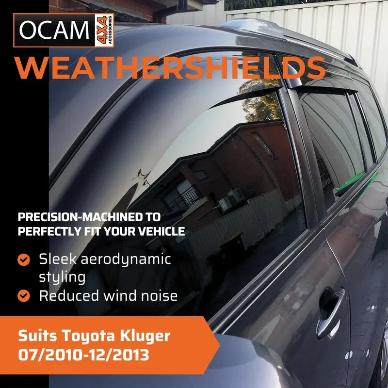 Bonnet Protector, Weathershields For Toyota Kluger 07/2010-12/2013 Visors – additional photo