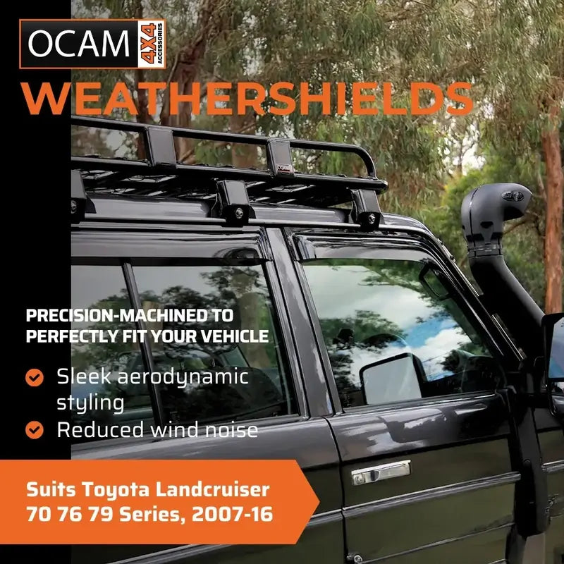 Bonnet Protector, Weathershields For Toyota Landcruiser 70 76 79 Series, 2007-16 – additional photo