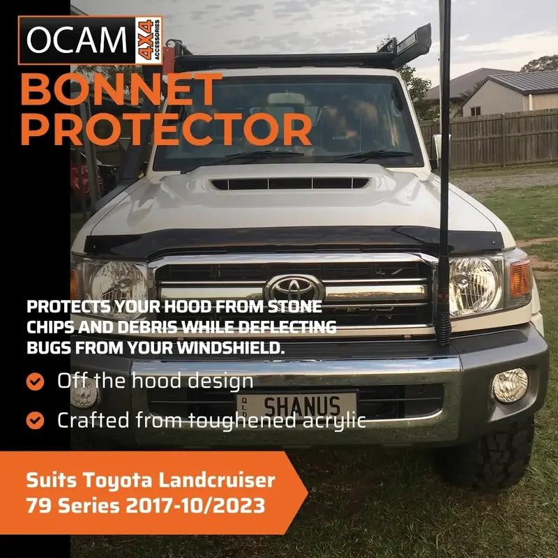 Bonnet Protector, Weathershields For Toyota Landcruiser 79 Series 2017-10/2023 – additional photo