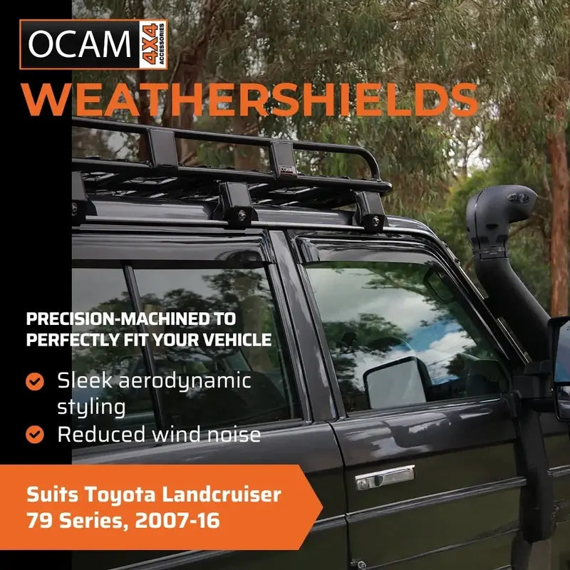 Premium Bonnet Protector, Weathershields For Toyota Landcruiser 79 Series, 2007-16 – additional photo