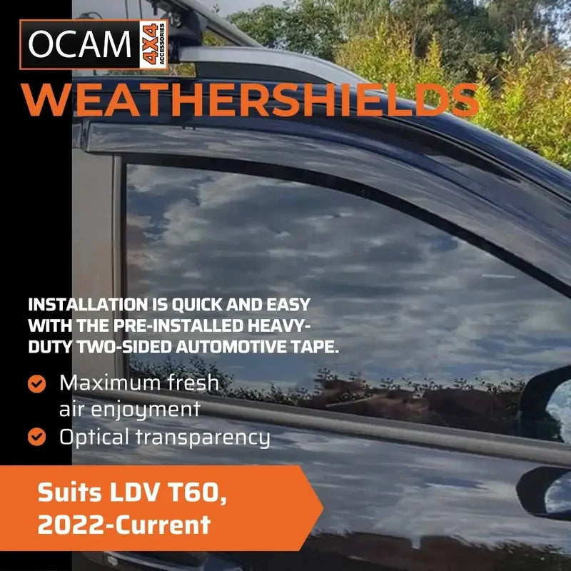 Bonnet Protector & Weathershields For LDV T60, 2022-Current – additional photo