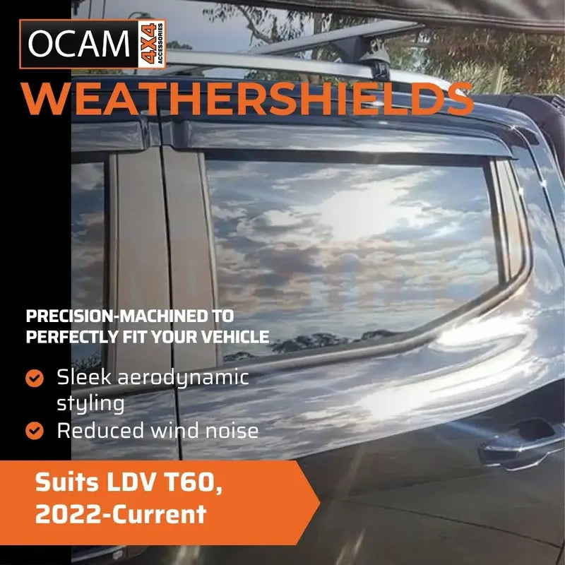Bonnet Protector & Weathershields For LDV T60, 2022-Current – additional photo