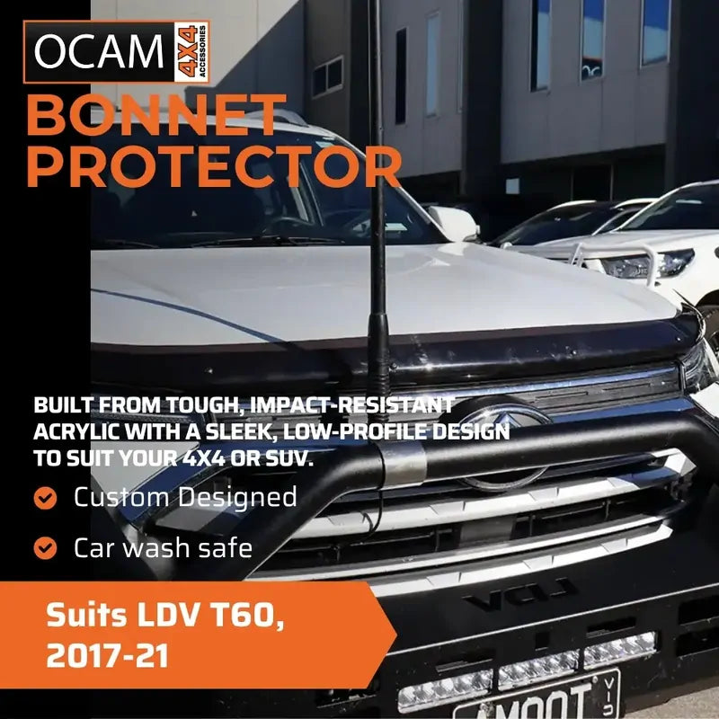 Bonnet Protector & Weathershields For LDV T60, 2017-21 – additional photo