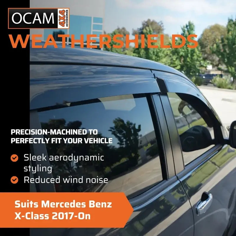 Bonnet Protector, Weathershields For Mercedes Benz X-Class 2017-On Visors XCLASS – additional photo