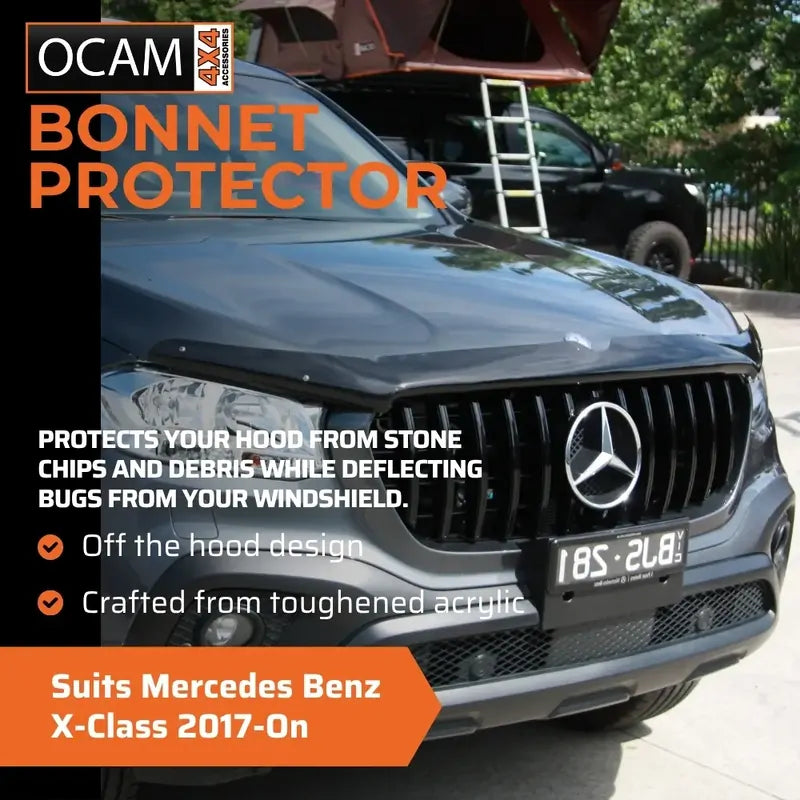 Bonnet Protector, Weathershields For Mercedes Benz X-Class 2017-On Visors XCLASS – additional photo