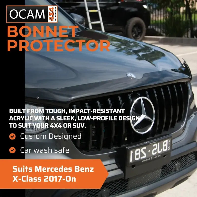 Bonnet Protector, Weathershields For Mercedes Benz X-Class 2017-On Visors XCLASS – additional photo