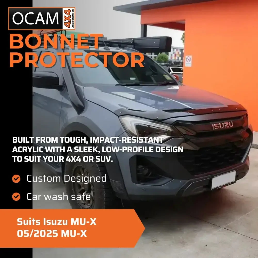 Bonnet Protector, Weathershields for Isuzu MU-X 05/2025 MU-X Visors – additional photo