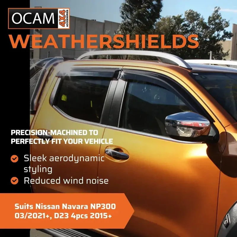 Bonnet Protector & Weathershields for Nissan Navara NP300 03/2021-25, D23 – additional photo
